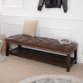 Bedroom End Of Bed Bench Tufted Upholstered End Of Bed Bench End Of Bed Entrance Shoe Bench, 60