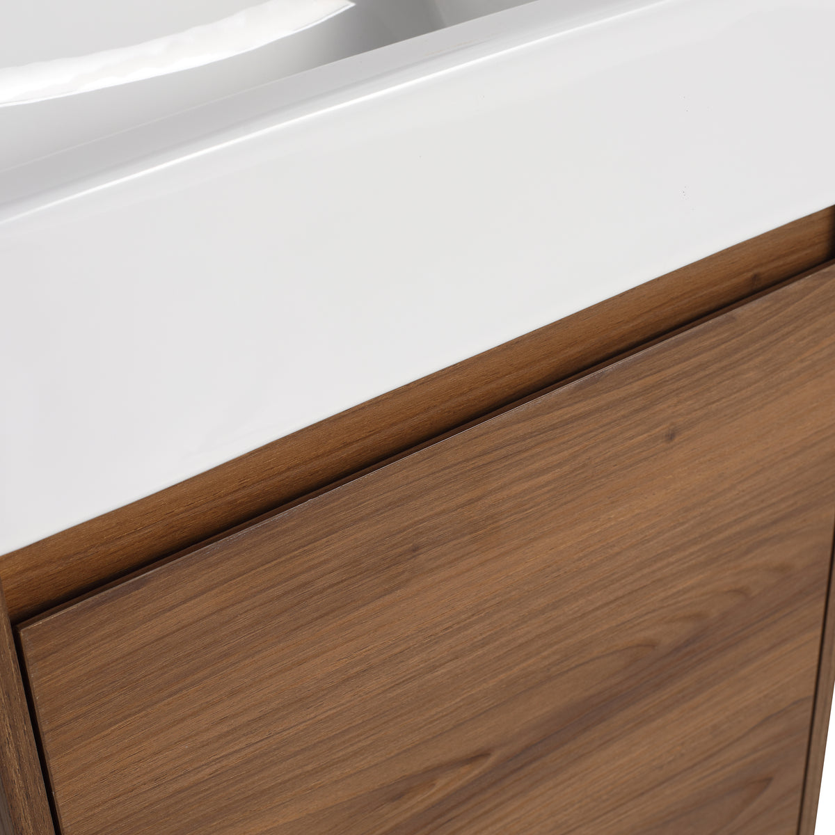 18 Inch Freestanding Bathroom Vanity With Single Sink, Soft Closing Doors, Suitable For Small Bathrooms Bvb03118Bre Brown Ebony 1 Bathroom Freestanding Plywood