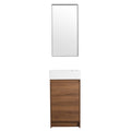 18 Inch Freestanding Bathroom Vanity With Single Sink, Soft Closing Doors, Suitable For Small Bathrooms Bvb03118Bre Brown Ebony 1 Bathroom Freestanding Plywood