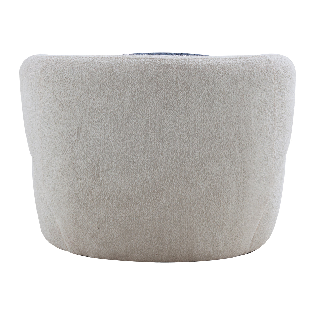 Swivel Barrel Chair Living Room, Single Chair For Small Space Comfy Round Sofa Chair Boucle Accent Chair Circle Sherpa, Arm Chair Reading Room Chair Lounge Chair Bedroom Club White Upholstered 1 Seat