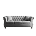 3 Seater 3 Seater Combination Sofa.Grey Velvet W834S00062 Grey Foam Velvet
