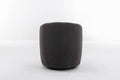 Teddy Fabric Swivel Accent Armchair Barrel Chair With Black Powder Coating Metal Ring,Dark Gray Dark Gray Foam Wool