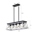 Sku:W1340P206634 5 Light Farmhouse Chandeliers For Dining Room White No Bulbs White Metal