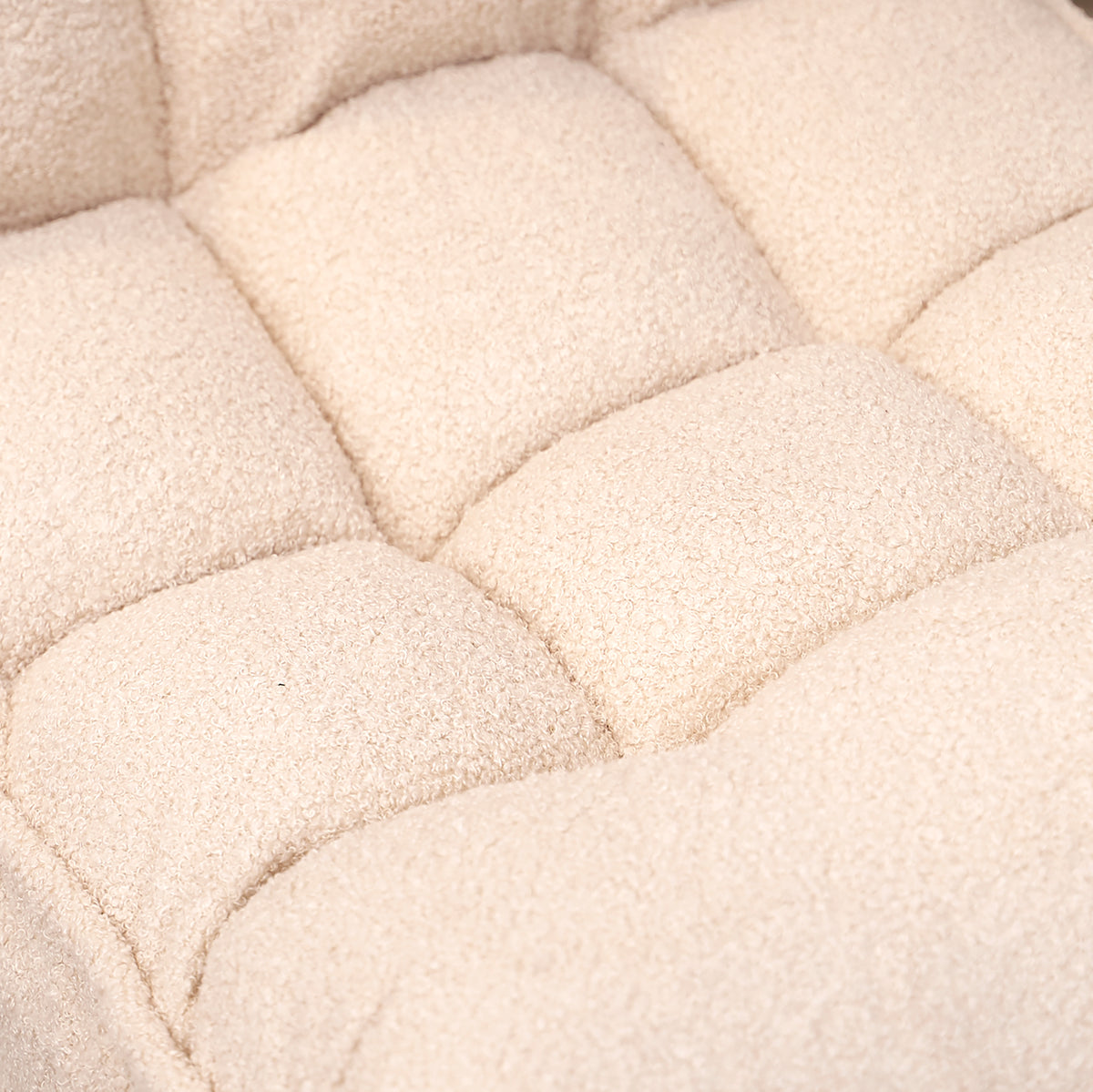 Single Sofa Reclining Chair Japanese Chair Lazy Sofa Tatami Balcony Reclining Chair Leisure Sofa Adjustable Chair White Cotton Metal