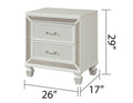 Crystal Queen 4 Pc Storage Wood Bedroom Set Finished In White Box Spring Not Required Queen White Wood 4 Piece Set Bedroom Bed Included,Dresser Included,Mirror Included,Nightstand Included Contemporary,Modern Solid Wood Mdf Polyester Built In Lighting