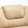 Lounge Chair Lift Chair Relax Sofa Chair Sitting Room Furniture Sitting Room Power Supply Elderly Electric Lounge Chair 180 Degree Lying Flat Beige Yellow Cotton Pu
