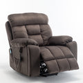 Recliners Lift Chair Relax Sofa Chair Livingroom Furniture Living Room Power Electric Reclining For Elderly Antique Brown Cotton Velvet