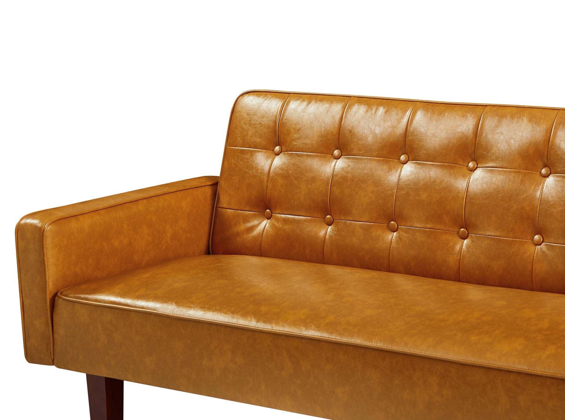 Jh6003 Sofa & Sofa Bed Brown Pu Brown Pu