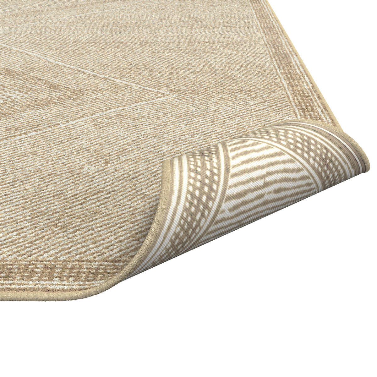 Benzara Beige And White Viscose Area Rug 8X10 Beige Viscose