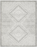 Benzara Gray Viscose Area Rug 8X10 Gray Viscose