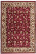 Valentino Red Area Rug 8X10 Red Viscose