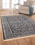 Rothbury Navy White Area Rug 8X10 Navy Viscose