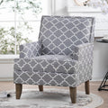Accent Chairs For Living Room Grey Mix Fabric