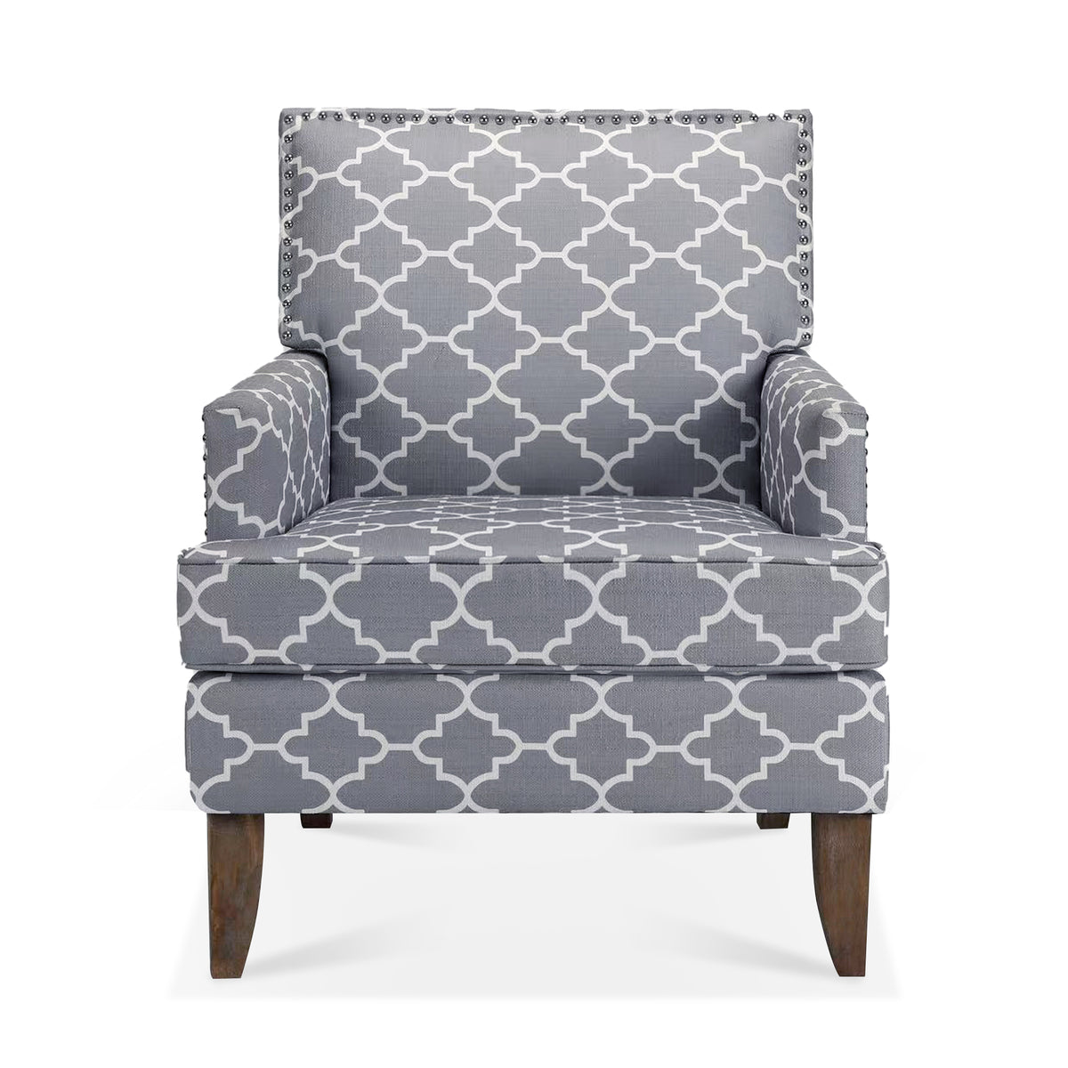 Accent Chairs For Living Room Grey Mix Fabric