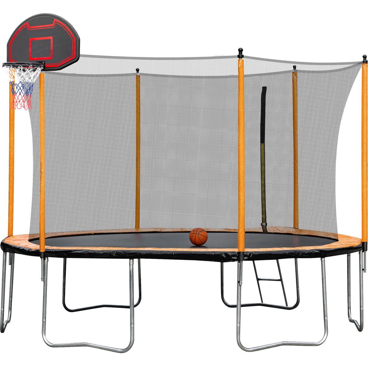 12Ft Orange Trampoline 2023 Orange Steel