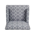 Accent Chairs For Living Room Grey Mix Fabric