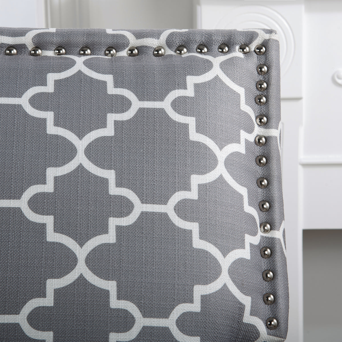 Accent Chairs For Living Room Grey Mix Fabric