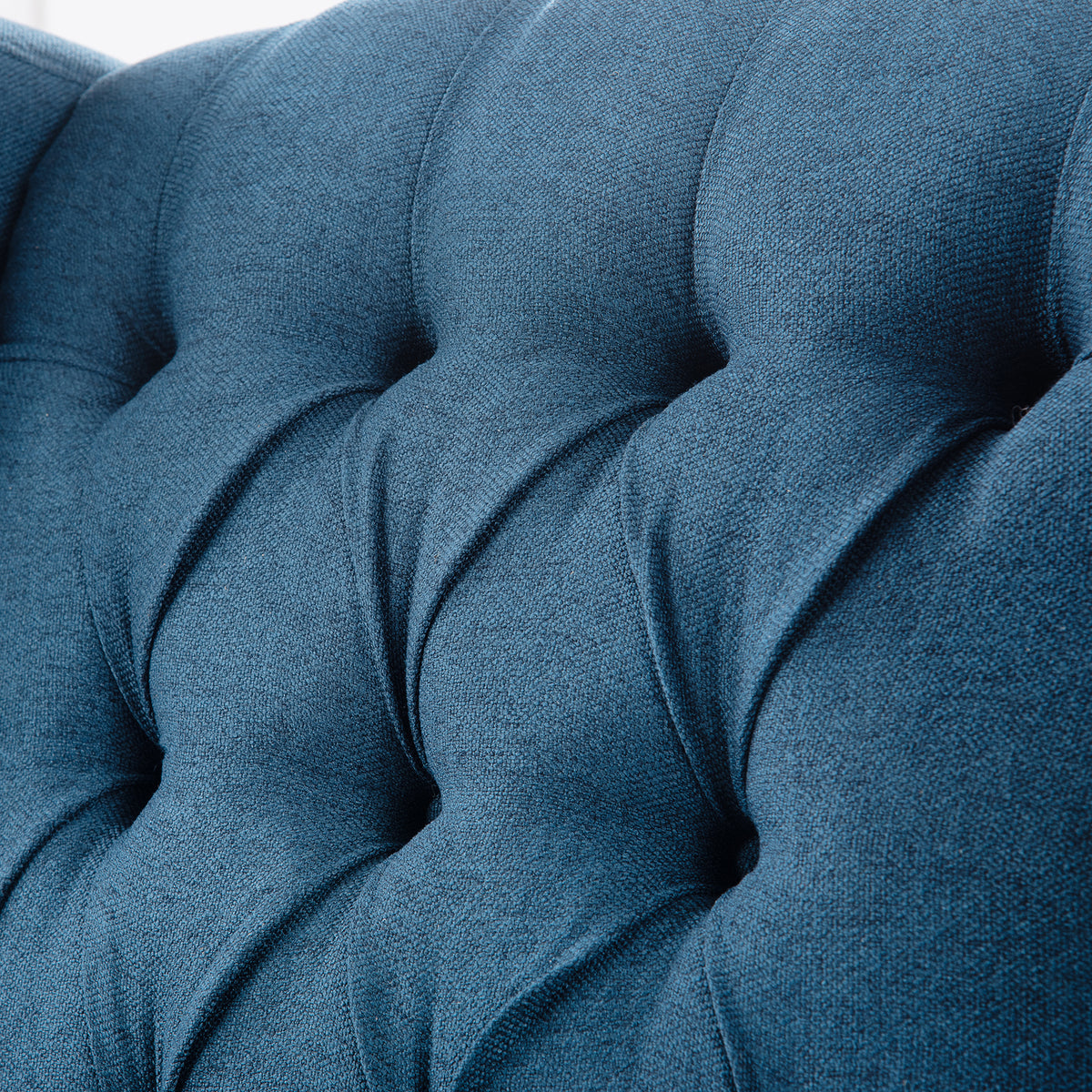 27.16" Wide Manual Wing Chair Recliner Blue Polyester