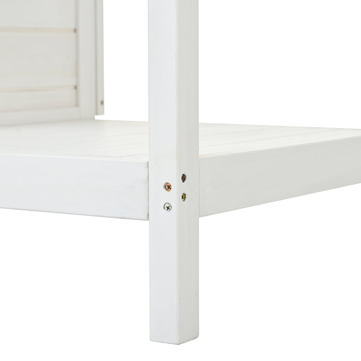 66" Large Outdoor Farmhouse Wooden Potting Bench Table, Garden Workstation With 2 Drawers, Cabinet And Open Shelves For Backyard, Mudroom, White White Garden & Outdoor Casual Wood Solid Wood