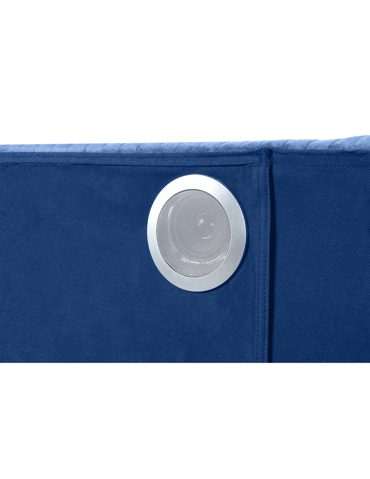 Lizelle Modern Style Upholstery King 4 Piece Includes: King Size Bed, Nightstanddresser, And Mirror Fireplace Bedroom Set Made With Wood In Blue Box Spring Required King Blue Wood 4 Piece Set Bedroom Bed Included,Dresser Included,Mirror