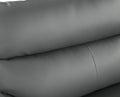 Genuine Leather Loveseat Gray Foam Leather