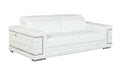 Top Grain Italian Leather Sofa White Foam Leather