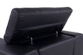 Top Grain Italian Leather Chair Black Foam Leather