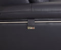 Top Grain Italian Leather Chair Navy Foam Leather