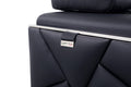Top Grain Italian Leather Chair Black Foam Leather