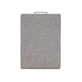 Della Modern Upholstered Castered Chair In Ashen Grey Grey Foam Fabric