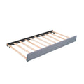 Upholstered Double Twin Size Daybed With Trundle And Drawer, Gray Twin Gray Plywood