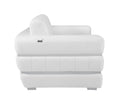 Top Grain Italian Leather Chair White Foam Leather