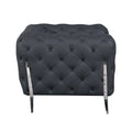 Transitional 100% Top Grain Italian Leather Upholstered Sofa Gray Foam Leather