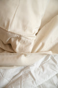 4 Piece Cream Brushed Microfiber King Hypoallergenic Sheet Set Cream Microfiber