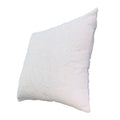Hugo 20 X 20 Square Accent Throw Pillow, Embroidered Geometric Abstract Pattern, With Filler, White White Cotton