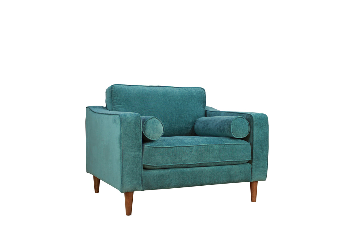 Anderson Chair Turquoise Green Upholstered