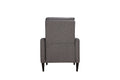 Molson Pushback Recliner Chair Carbon Black Gunmetal Black Upholstered