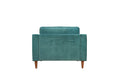 Anderson Chair Turquoise Green Upholstered