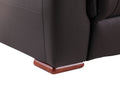 Reclining Modern Leather Air Upholstered Chair Brown Foam Leather