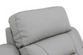 Modern Reclining Leather Air Upholstered Chair Gray Foam Leather