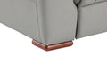 Modern Reclining Leather Air Upholstered Chair Gray Foam Leather
