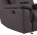 Reclining Modern Leather Air Upholstered Chair Brown Foam Leather