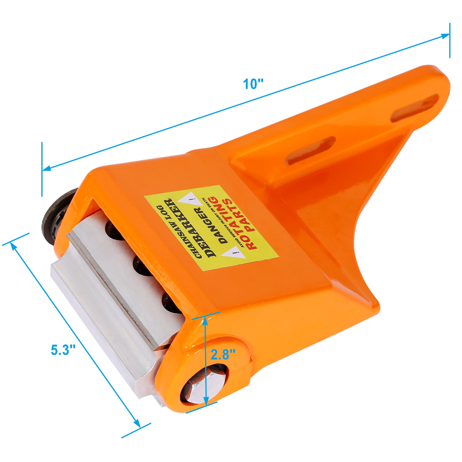 Log Peeler ,Debarker Tool ,Chainsaw Debarker Attachment, Log Debarking Tool Orange Steel
