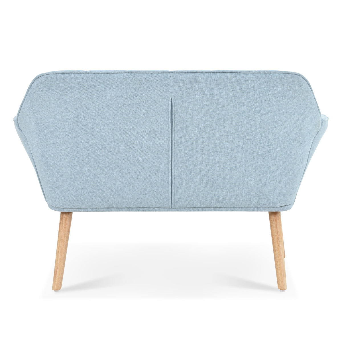 50 "W Beautiful Seat, Comfy Loveseat Sofa With 2 Pillows, Small Couch 2 Seater Sofa For Living Room, Bedroom, Apartment, Blue Blue Polyester Fabric