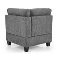 U Shape Modular Sectional Sofa,Diy Combination,Includes Seven Single Chair, Four Corner And One Ottoman,Grey Grey Plywood Chenille 10 Seat