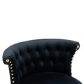 Coolmore Swivel Bar Stools With Backrest Footrest With A Fixed Height Of 360 Degrees Black Solid Wood