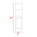 Hanover 4 Shelf Linen Cabinet Light Grey Light Gray Particle Board