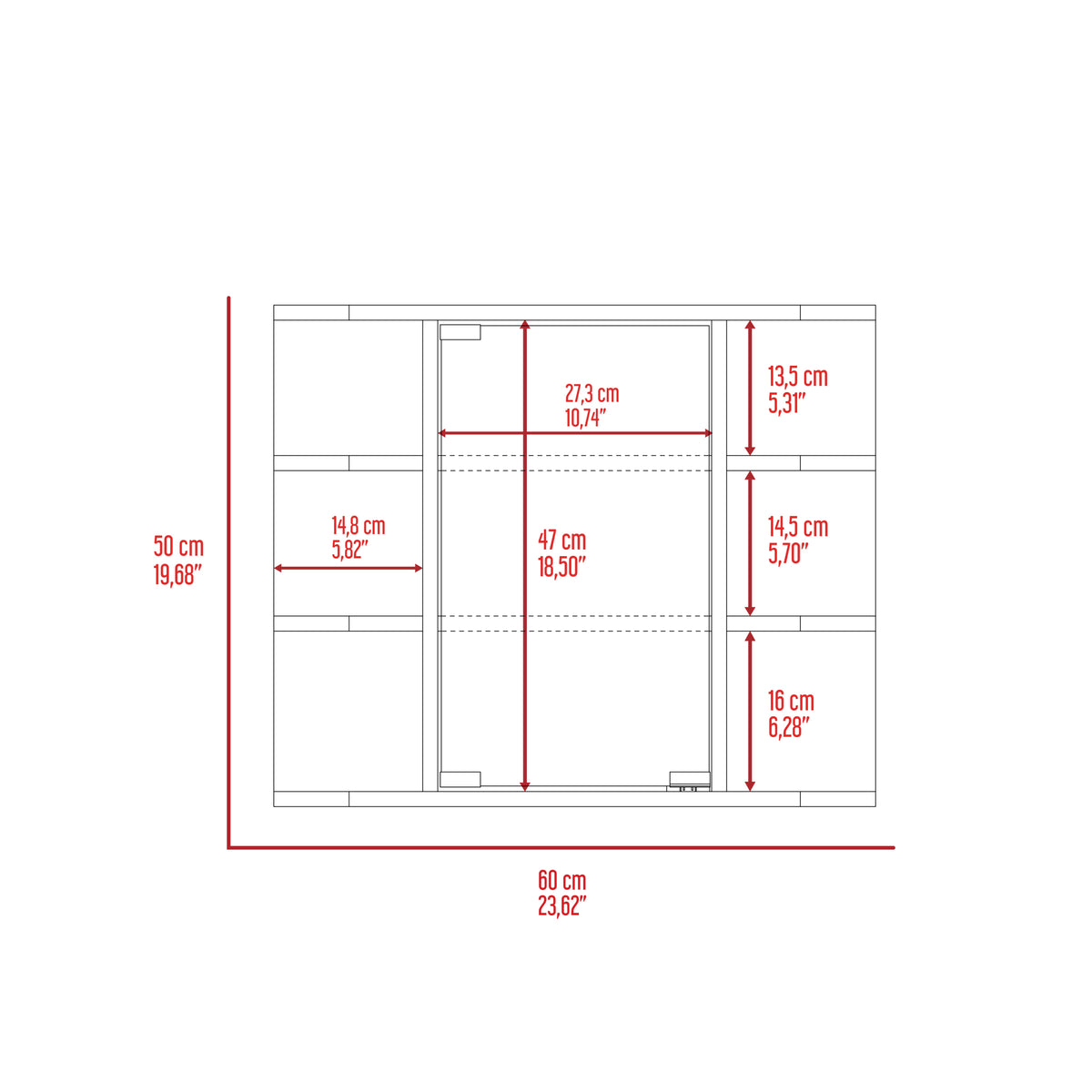 Roseburg 6 Shelf Medicine Cabinet With Mirorr White White Particle Board
