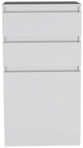 Cassel 2 Drawer Dresser White White Particle Board