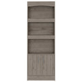 Shell Beach 1 Drawer 3 Shelf Bookcase Light Grey Light Gray Particle Board
